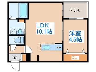 ブランシャール医大前の物件間取画像